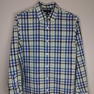 Banana Non-Iron Slim Fit Shirt Size S Blue Mens